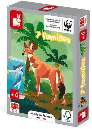 Jeu de 7 familles Le règne animal Janod